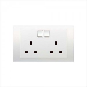 13Amp 3Pin Switch Socket Double