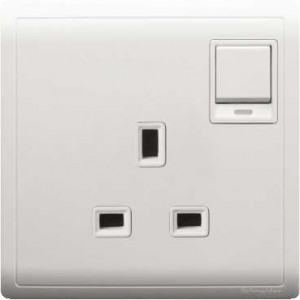 13Amp 3Pin Switch Socket Single