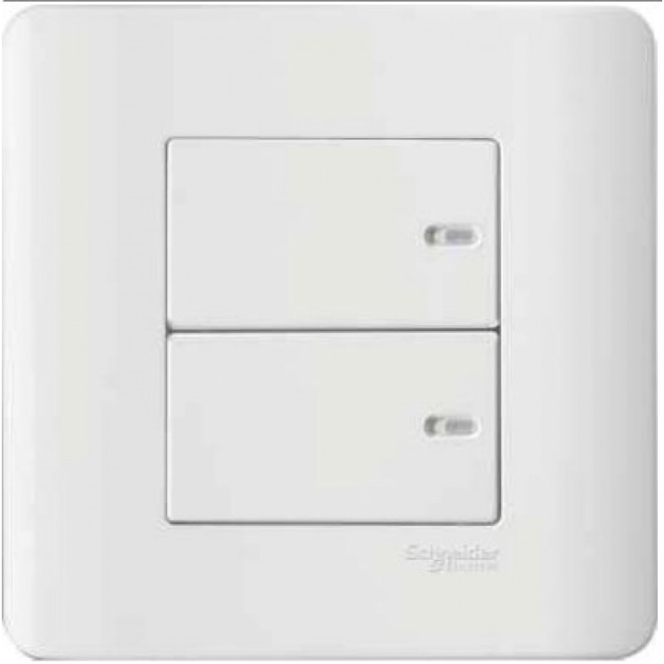 2Gang 1Way Switch Plate